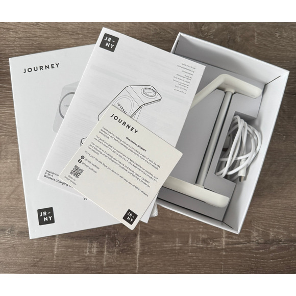 Journey MagSafe Magnetic 3-in-1 Wireless Charging Stand Station USB-C White - Picture 8 of 8